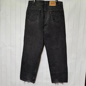VTG Levi’s 565 USA 90s 1997 Cotton Black Denim Jeans 36x34 Loose Fit Wide Leg
